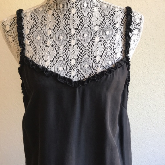 Black slip dress August the label Honey black silky day to night dress size US 4 - Picture 3 of 5